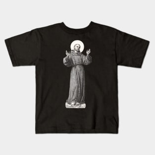Saint Francis of Assisi Engraving Kids T-Shirt